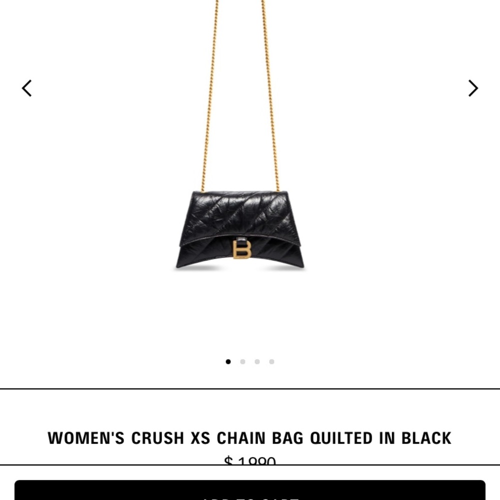Xs balenciaga crush bag/ chain wallet